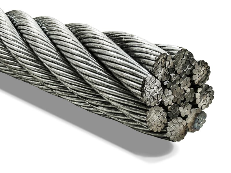 Wire Rope Closeup